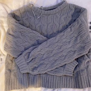 Green knit sweater